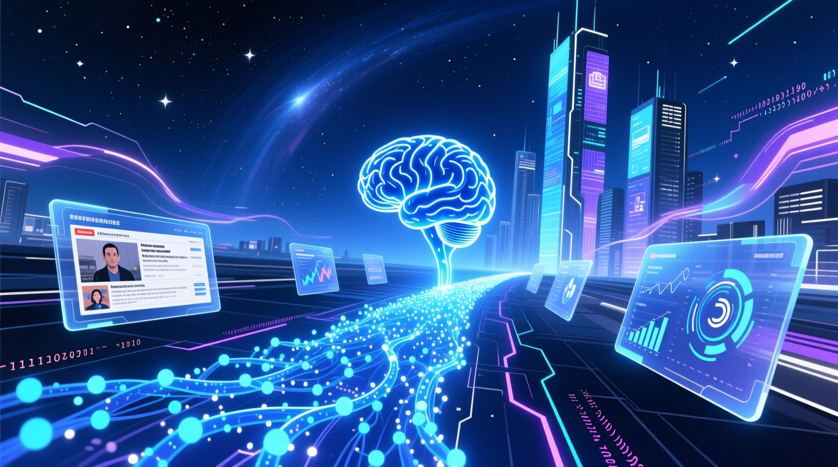 VibeVoice AI 科技感插圖