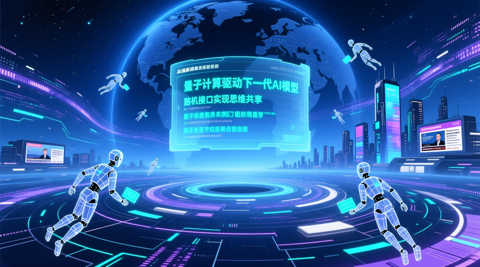 AutoResearch AI 科技感插圖