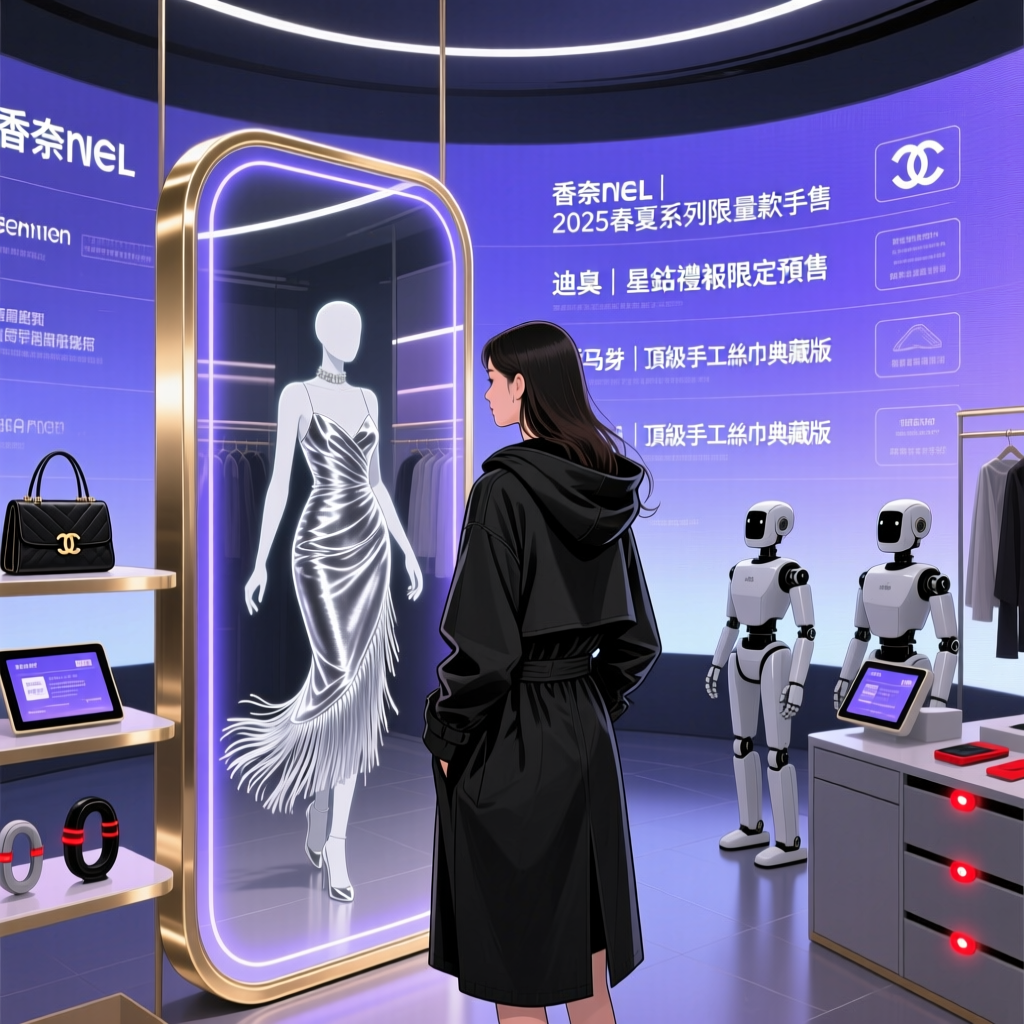 AI 虛擬試衣技術示意圖